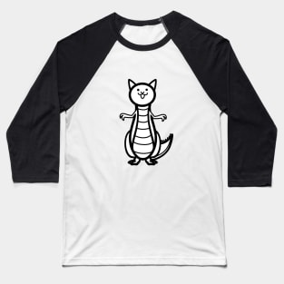 Dragon Cat Baseball T-Shirt